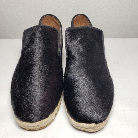 Paruolo Black Closed Toe Textured Flats Sz 8 - Picture 7 of 10